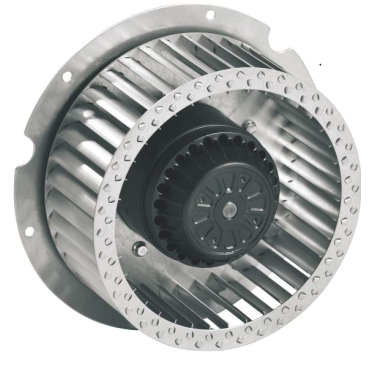 Мотор-колесо MES RE200F-4D-AC0 с вперед загнутыми лопатками для прямоугольных вентиляторов